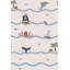 Papier peint bateau pirate, vagues de l'océan pastel-1173590821