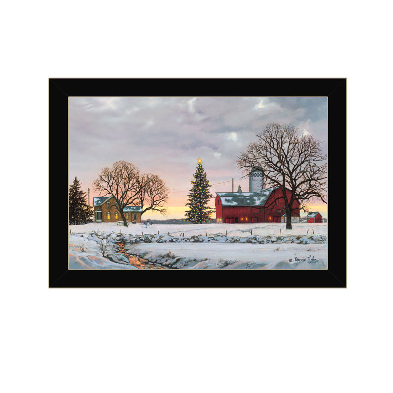 «Morning Calls», art mural encadré pour le salon et la maison par Bonnie Mohr