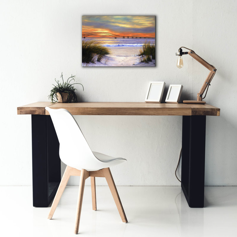 «Sunset Over Robert Moses» par Diane Romanello, H 18 po x l 26 po