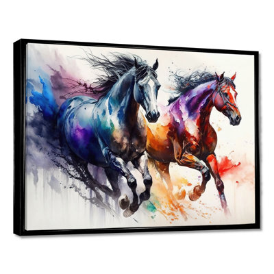 Horses Running II - Horse Wall Art