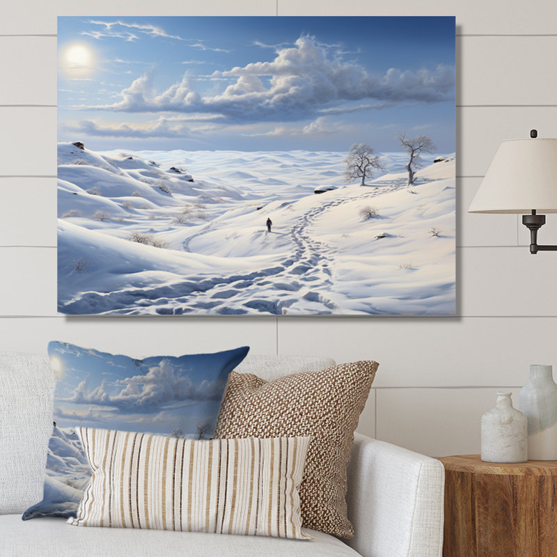 Paysage solitaire hivers - impression, Toile tendue, H 12 po x l 20 po x P 1 po