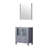 Bath Vanity 30 In. W X 18.25 In. D, Ceramic Top, And 28 In. Mirror-258438425