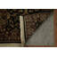 Élégant tapis de couloir Agra noir et bourgogne pour les intérieurs élégants 2 x 13