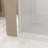 Pivot Shower Door With Brushed Nickel Aluminum Frame, Half Frame Shower Door