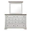 Commode 10 tiroirs avec miroir L gras