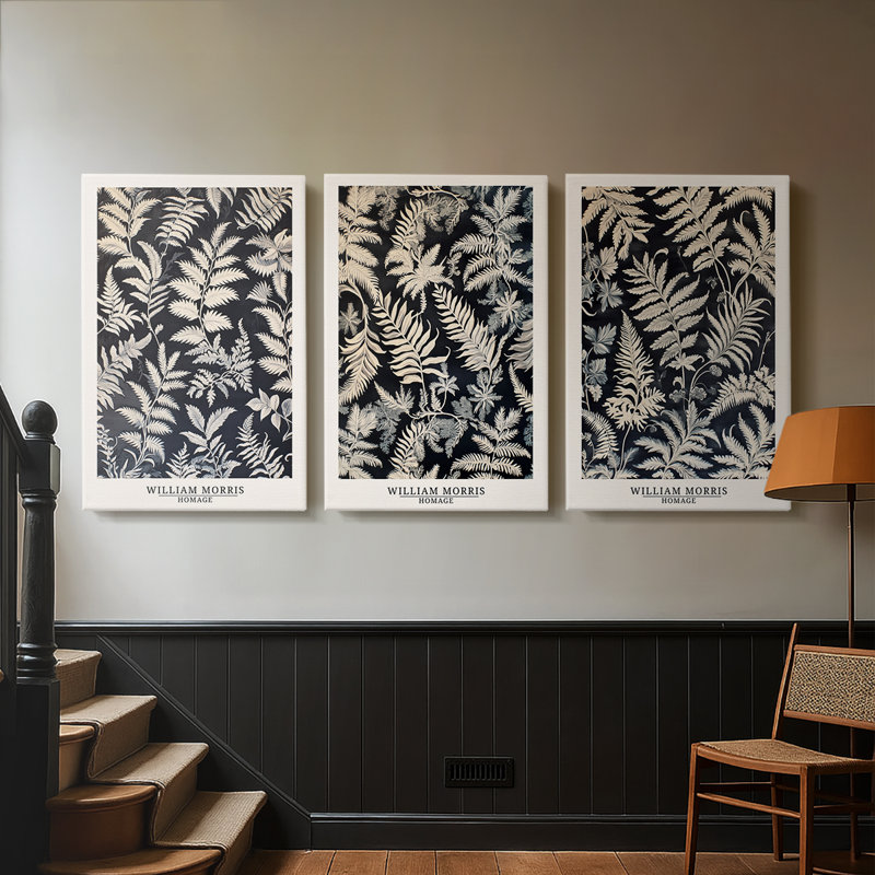 Série sur toile tendue sur mesure - 3 pièces, H 12 po x l 24 po