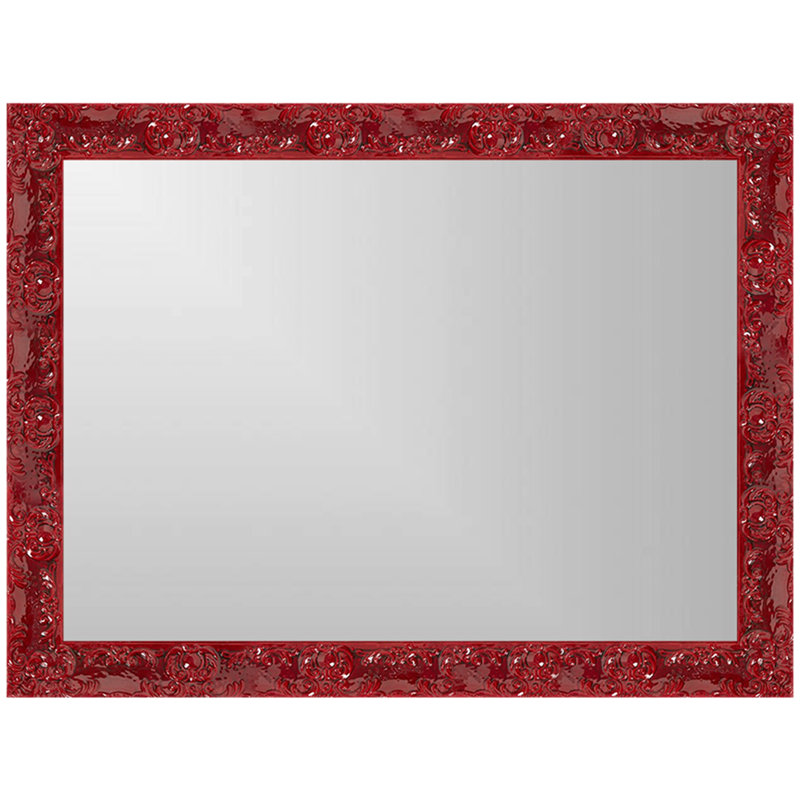 Miroir Lavo, Rouge électrique, 49 po x 37 po