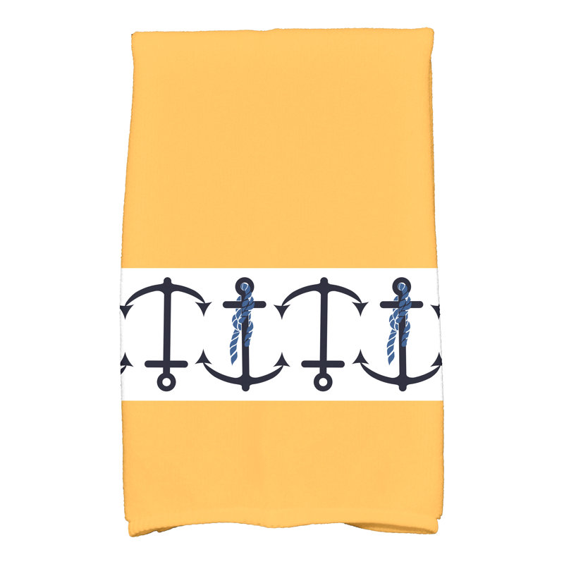 Hancock Stripe Tea Towel Kitchen Towel, Yellow