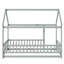 Lit simple en bois avec structure de toit, garde-corps de sécurité, gris-1578653111-1578653110