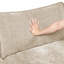 Moderne contemporain 4 pièces modulaire moelleux confort moelleux en chenille taupe, mobilier de salon en contreplaqué durable-176064447