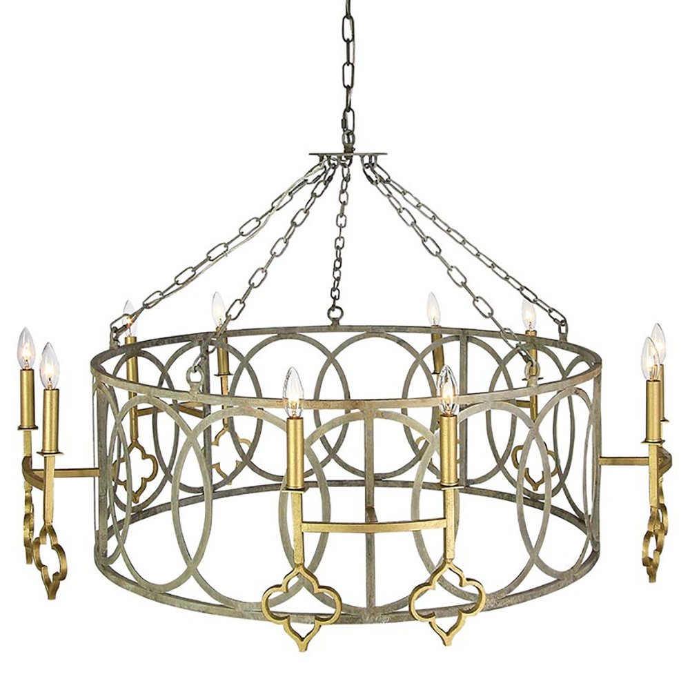 ellahome French 10 - Light Candle Style Drum Chandelier | Perigold