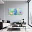 Plantes et fleurs, reproduction d'art sur toile avec fleurs colorées-1135306563