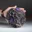 Purple Fluorite Crystals on Sphalerite from Elmwood Mine, Carthage, Smith County, Tennessee
