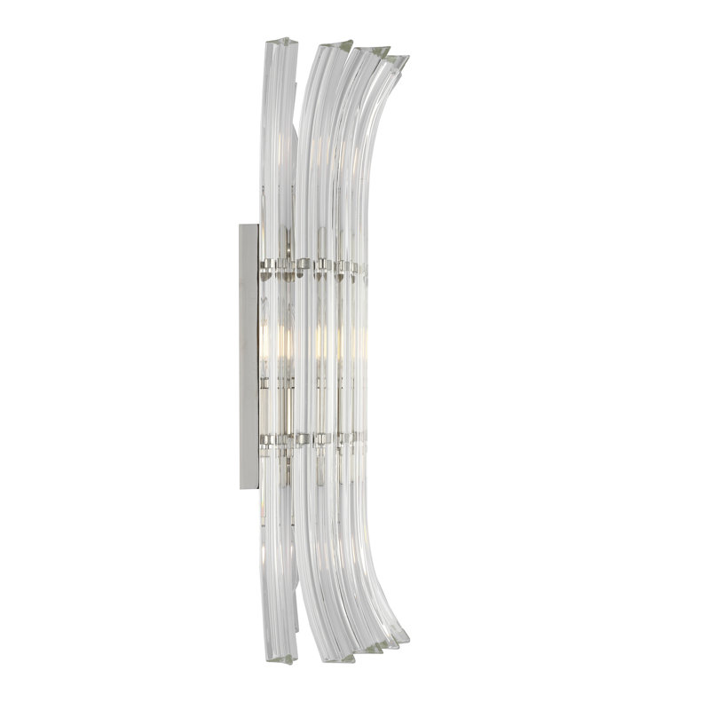 AERIN Rhine 21" Sconce with Crystal, Polished Nickel