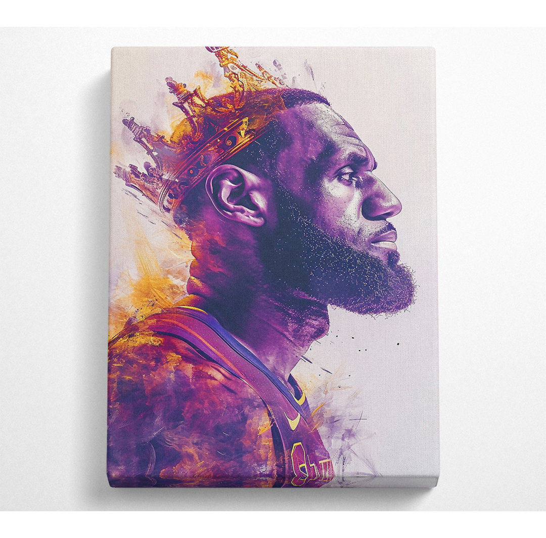 Lebron James Krone - Kunstdrucke auf Leinwand