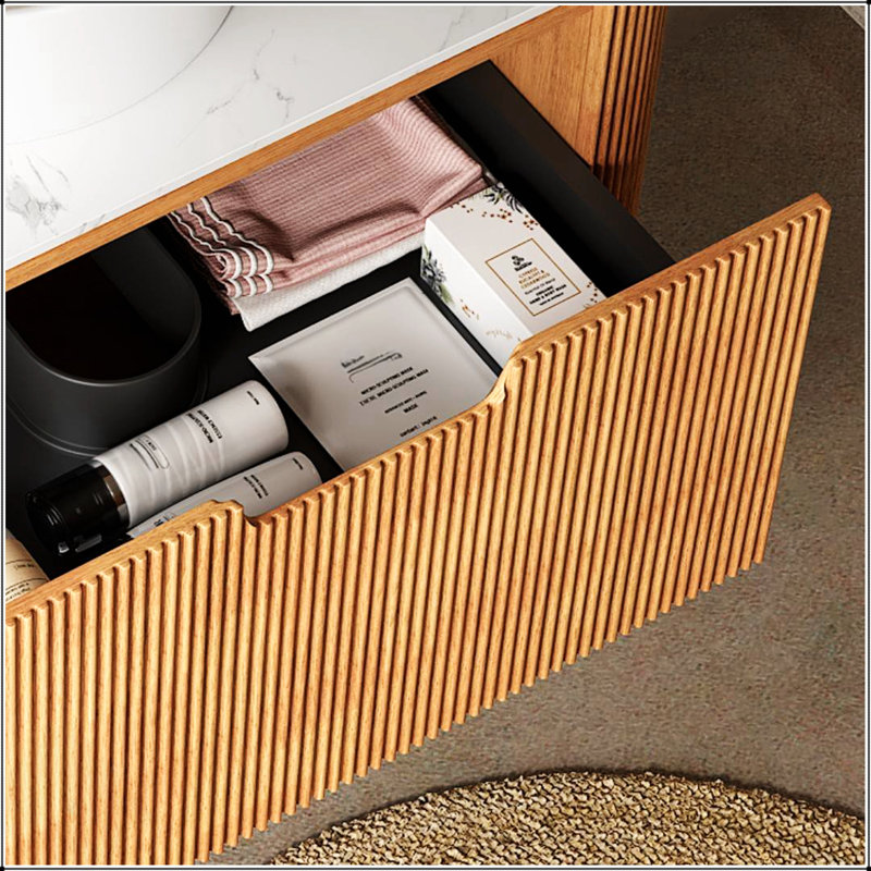Meuble-lavabo mural flottant avec lavabo pour salle de bain, durable et élégant pour les salles de bain modernes
