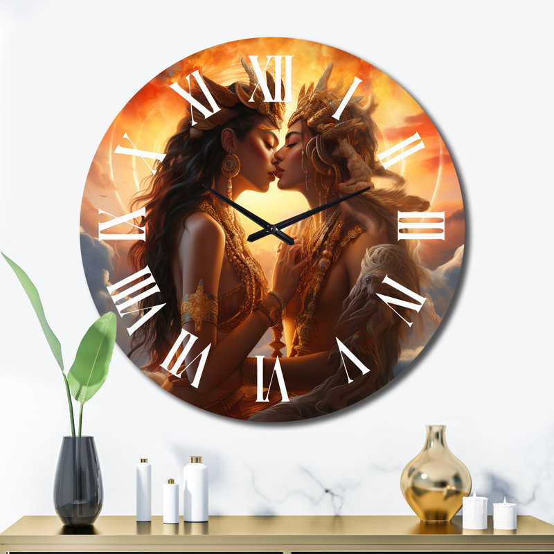 Horloge murale Sacred Love Divine Couple, Très grand