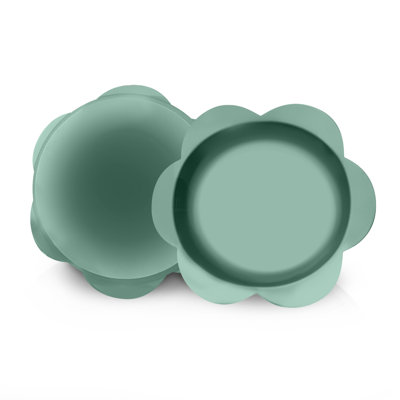 P.t. Supply Co. Small Flower-shaped Silicone Pet Bowl With Non-slip Suction Base