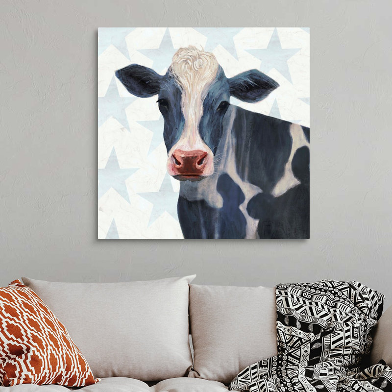 «Patriotic Farm I», art mural sur toile, H 36 po x l 36 po x P 1 po, Toile tendue