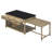 Trexm Expandable Kitchen Island With Storage And Built-in Power Outlets | Retro Multi-functional Cart On Wheels With Drawers And Shelves