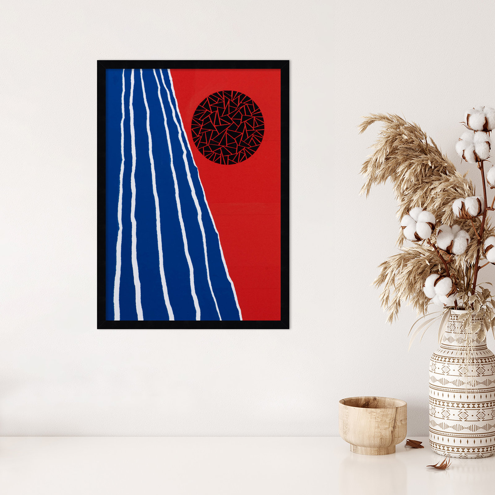 Orbis Factor Print by Alex Dunn, Black, 25" H x 18" W x 1" D