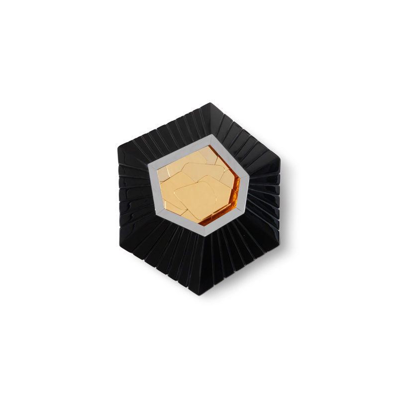 Hex Wall Décor, 10" H x 4" W x 12" D