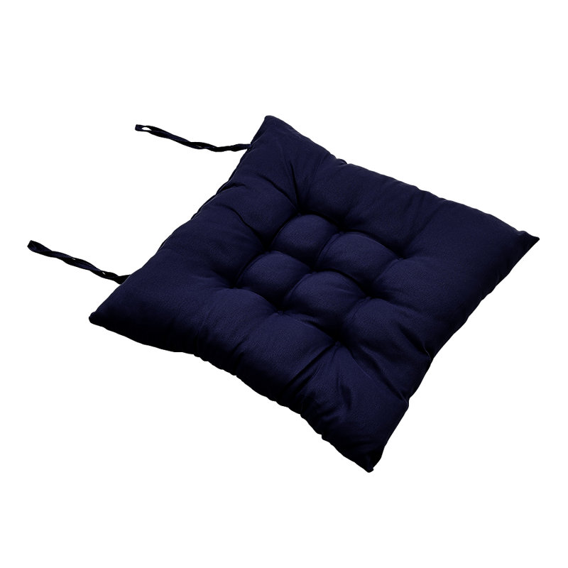 4Pcs Soft Thicken Tatami Garden Seat Cushion, Dark Blue