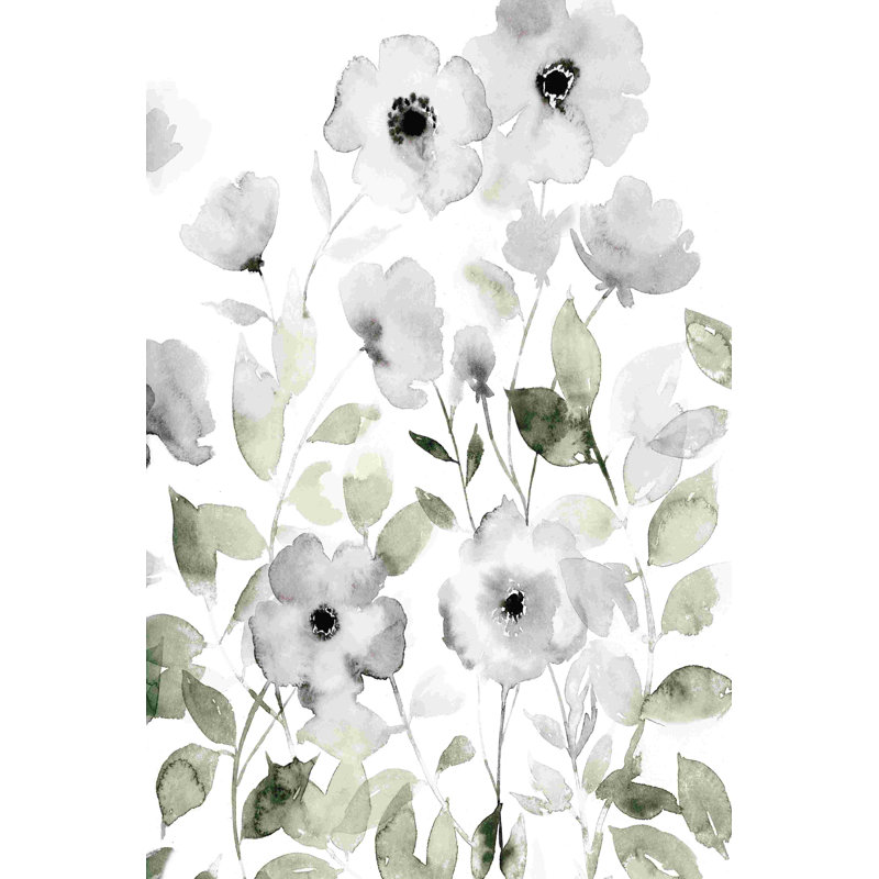 Roses sauvages II, H 18 po x l 12 po