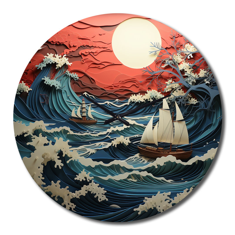 Chrysa - Horloge murale japonaise, Grand