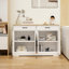 Buffet Style Blanc - 2 tiroirs, 4 portes. Polyvalent pour la salle à manger. , Peint. Buffet Stable Construction. Rangement spacieux