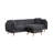 86.5"W Fabric Sectional Sofa Chaise