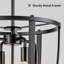 Luminaire suspendu 5 lumières avec lumière noire-911843920