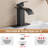 KEBOO Waterfall Bathroom Single-Hole Bathroom Faucet with Drain Assembly(2 Pack)