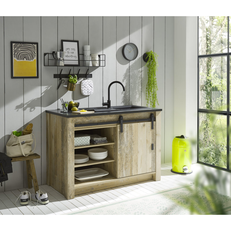 93cm Kitchen Pantry, Natural