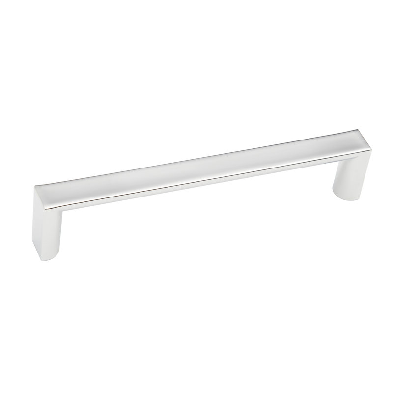128mm Style Cents Pull, 6 3/10", Polished Chrome