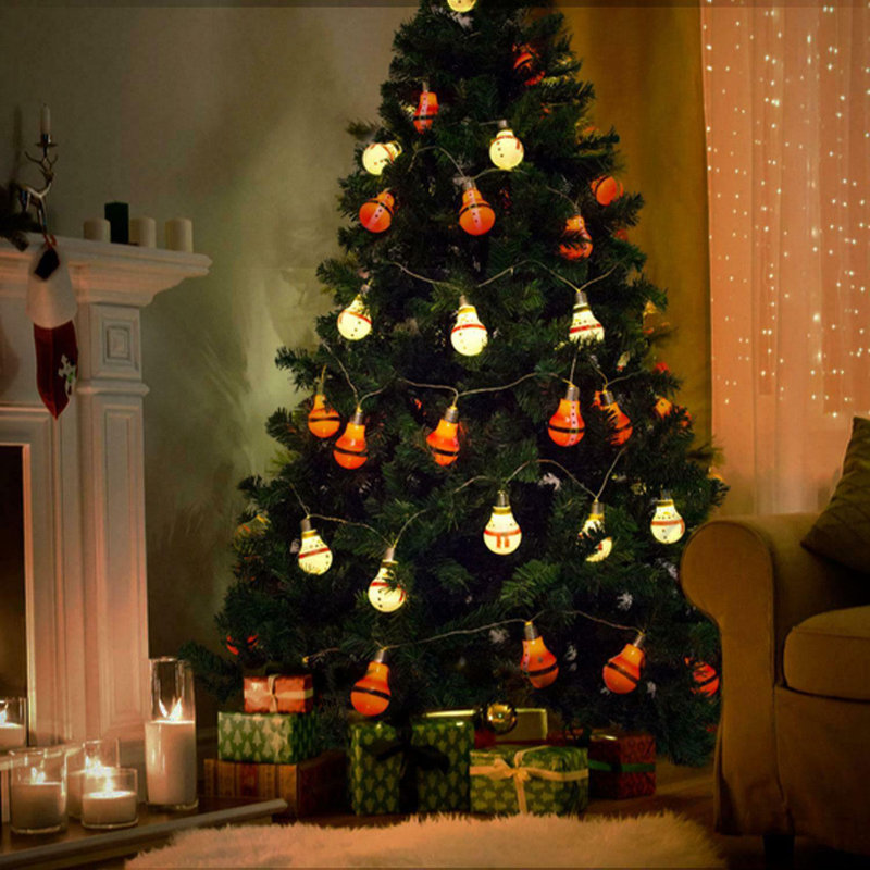 31cm Battery Powered 10 - Bulb Festoon Lights String Light (End to End Connectable)
