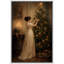 Œuvre d'art de Noël rétro, images de chambre à coucher, impression sur toile encadrée-132863049-132863052