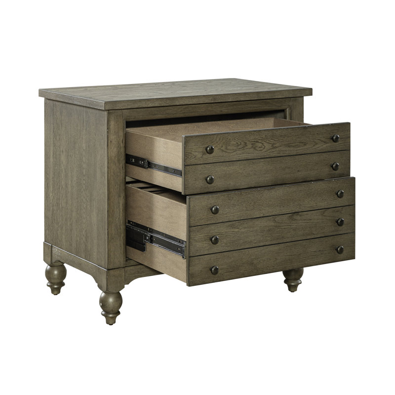 Aisja 37'' W 2 Drawer File Cabinet