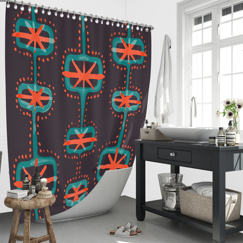 Falkner Abstract Shower Curtain, 72" H x 70" W
