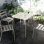Table de salle à manger d'extérieur moderne et simple, couleur blanche rétro, eau, pour salle à manger en plein air, 27,4 po-1606436488