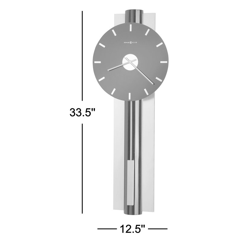 Hudson Glass Pendulum Wall Clock