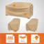Ensemble de conversation Modern Leisure Basics, 2 chaises de patio et 1 housse de causeuse, kaki