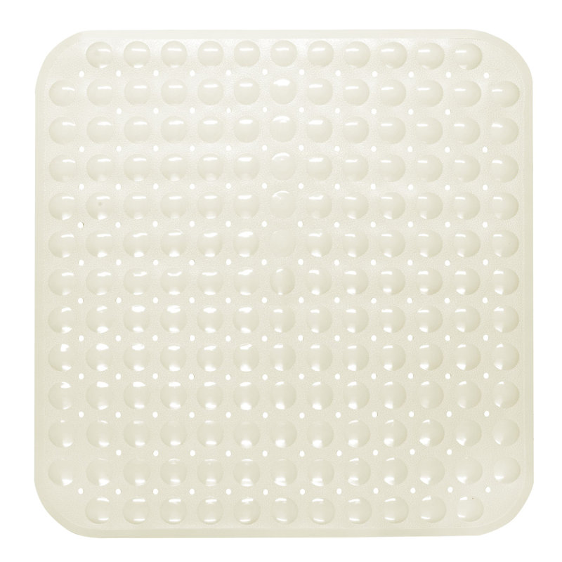 100% PVC Non-Slip Shower Mat, Clear