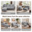 84'' Upholstered Reversible Sectional Sofa with Chaise, Movable Ottoman, Solid Wood Legs and Frame-1654006862