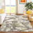Machine Washable Indoor/Outdoor Raemoore ACN2405 Botanical Rug-1257390442