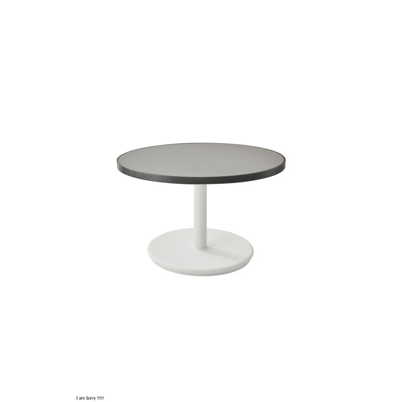 Go Outdoor Round, 15.8" H x 27.6" W x 27.6" D, Dark Gray, Black