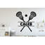 Décalcomanie murale personnalisée "Lacrosse", décoration de chambre d'enfant
 327DRE-1039772282-1039819594-1039772160