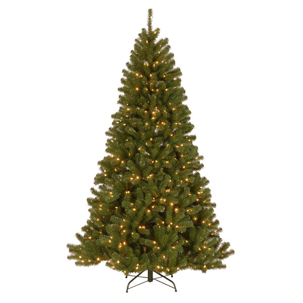 The Holiday Aisle® North Valley Spruce Tree with Clear Lights- 6.5 ft