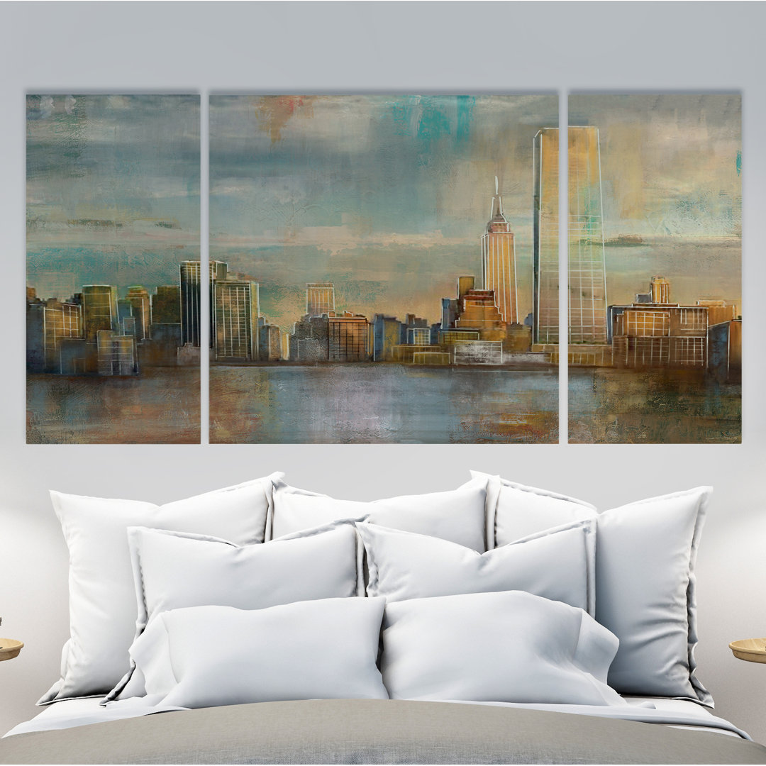 " City Skyline " 3 - Pieces Williston Forge