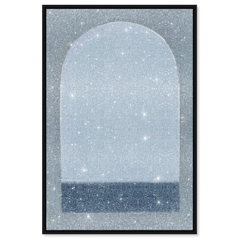 Minimal Ocean Window Print by Oliver Gal, 31"H x 46"W, Black Floater Frame